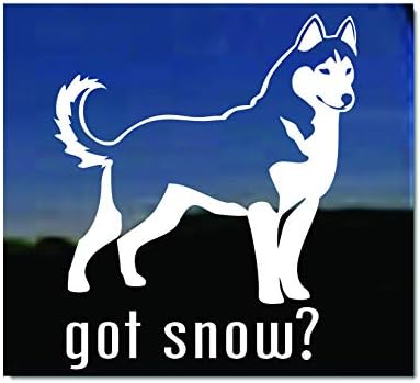 Ai Zăpadă? NickerStickers Autocolant Auto Decal Pentru Ferestre Din Vinil Siberian Husky