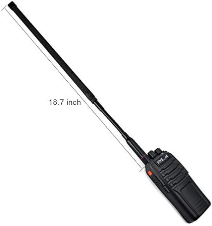 TWAYRDIO Sma antena de sex feminin 144 / 430mhz Dual Band antene tactice pliabile 15.3 inch + 18.7 inch pentru Baofeng UV-5R