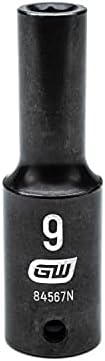 Gearwrench 1/2 Drive Impact Deep Impact Socket 9mm, 6 Point - 84567N