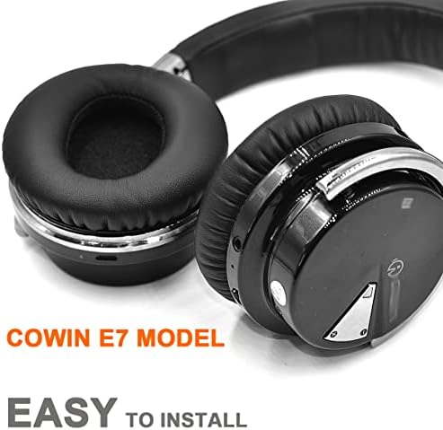 E7 tampoane rotunde pentru urechi - Fom de pernă pentru urechi de înlocuire compatibil cu căști de anulare a zgomotului activ
