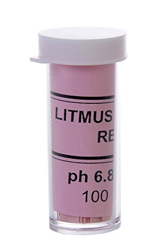 Roșu Litmus Ph Test hârtie Indicator de bază 100 benzi pH 6.8-8.1