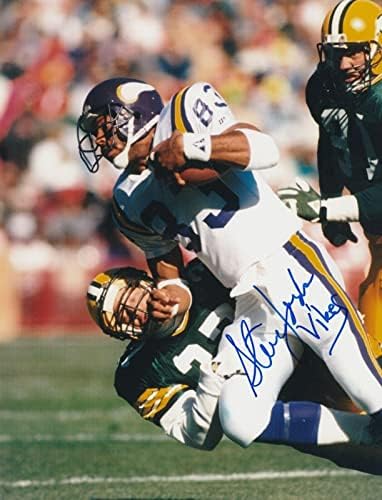 Steve Jordan Minnesota Vikings Action Semnat 8x10 - Fotografii autografate NFL