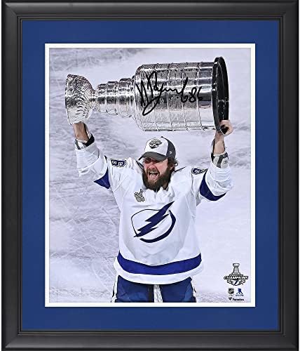 Nikita Kucherov signed jersey number framed NHL Tampa Bay Lightning PSA COA