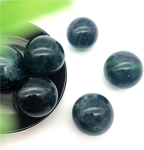 ZYM116 1 buc naturale albastru fluorit mingea sfera cuarț Cristale pietre pretioase Home Decor prime Reiki vindecare naturale