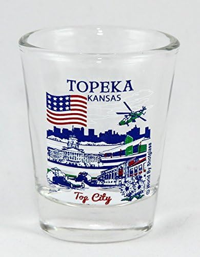 Topeka Kansas Great American Cities Collection Shot Glass