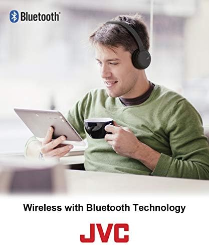 JVC wireless ușor pliabil pliabil pe ureche Bluetooth Wireless Band cu microfon, roșu