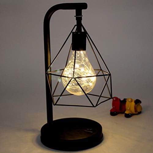 Lămpi de birou Nuobesty pentru birou iluminat metal lampă de masă de fier masă de artă lumină decorativă lumină de noapte pentru
