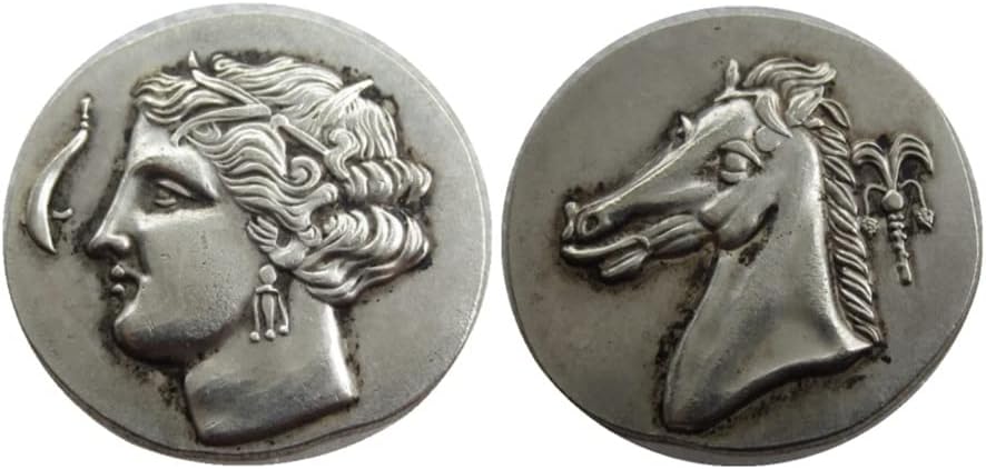 Dolar de argint Copie greacă antică Copie străină Platată de argint Monedă comemorativă G22S