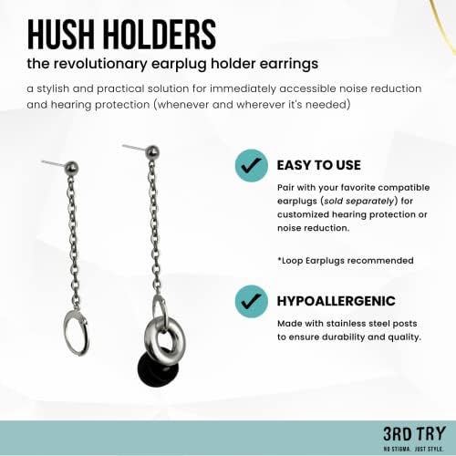 Hush titularii: earplug titularul cercei pentru bucla Earplugs - protecție auditivă și reducerea zgomotului-de la 3rd Try