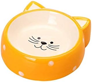 lliang Boluri pentru animale de companie bol Ceramic pentru animale de companie model cap de pisică bol pentru mâncare pentru