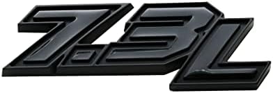 2pcs 7.3L embleme 3d putere de putere turbo lateral insignă placă de identificare Decaluri de decalare logo lucios negru