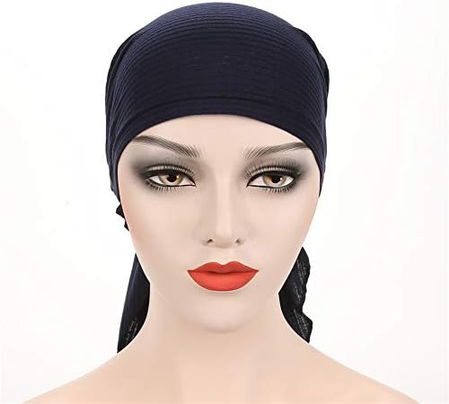 Fxhixiy Femei Turban Chemo Pălărie Cap Eșarfe Slip-On Pre-Legat Pălării Bandana Somn Păr Acoperi