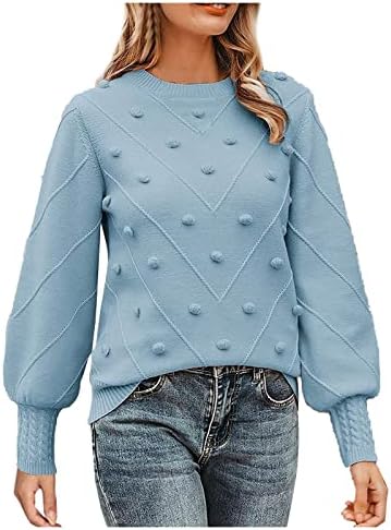 Moda de iarnă pentru femei 2022 Toamna și cald Pom tricotat cu mânecă lungă pulover pulover pentru femei Blaturi pentru femei