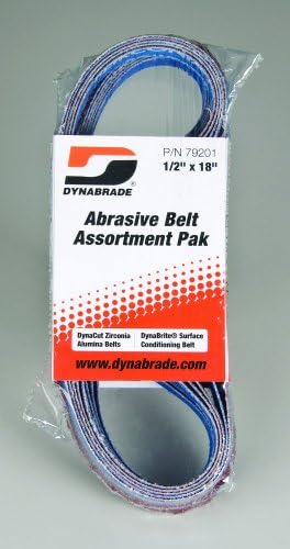 Sortimentul cu centură Dynabrade PAK | 1/2 lățime x 18 Long | Curele asortate Dynacut și Dynabrite | Pentru utilizare cu instrumente