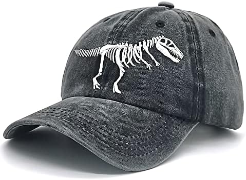 Japoye Boys ' craniu dinozaur pălărie broda reglabil Baseball Cap pentru copii vârstele 3-11
