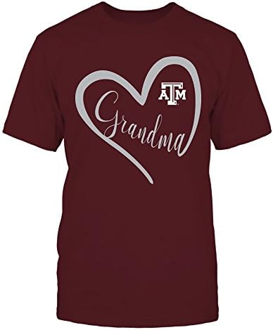 Fanprint Texas A&M Aggies T -Shirt - Heart Bunica
