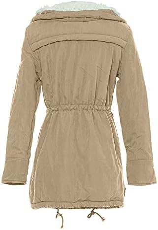 Jacheta puffer tunică cu mânecă lungă foviguo pentru club de toamnă pentru femei sacou de bumbac cald de bumbac, confortabil,