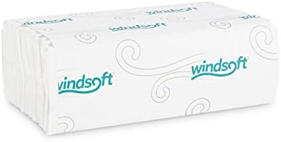 Windsoft 101c 10.2 x 13.25 in. 1 PLY C -FOLD Hârtie Prosoape alb - pachet de 200