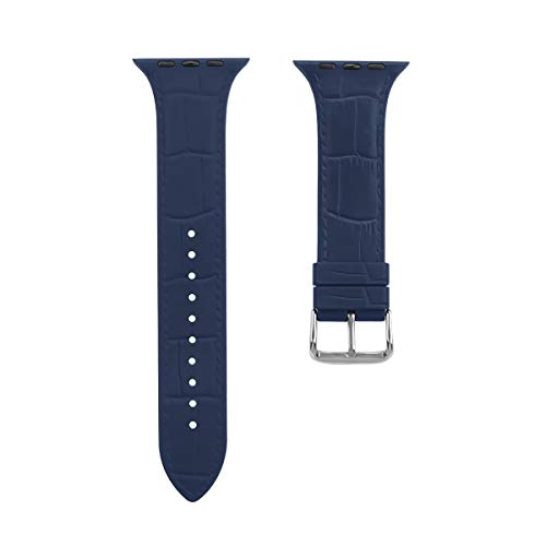Aisports compatibil cu Apple Watch Band 40mm 38mm Silicon pentru femei pentru bărbați, bambus Sport Sport Wrist Band Metal