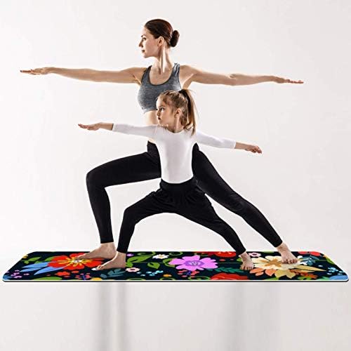 Siebzeh flori colorate model premium Mat de yoga groasă de yoga ecologică ecologică de cauciuc și fitness covoraș non -alunecare