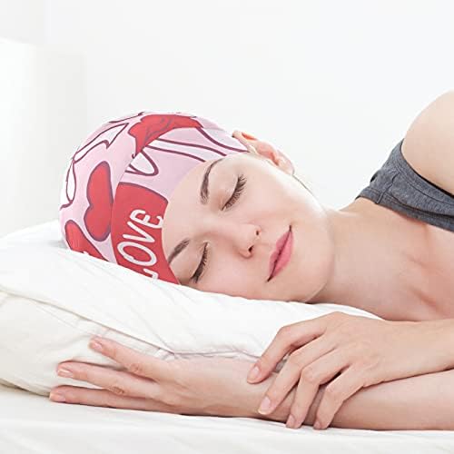 Craniu Cap Sleep Cap pălărie de lucru Bonnet Beanies pentru femei Dragoste Valentine ' s Day Sleeping Cap de lucru Pălărie