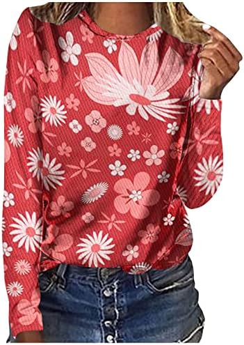 Cămăși drăguțe de Ziua Îndrăgostiților pentru femei Topuri de vară Pink Boho Boho Floral Tricou de vacanță Bluză de tunică