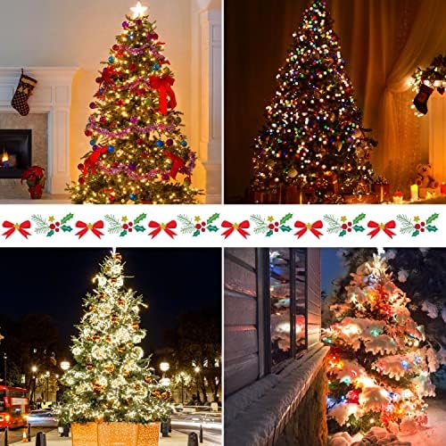 Lumini de arbori de Crăciun - Warmwhite 480 LED 9.83ft x 16 Lumini de picătură Decorațiuni de Crăciun cu 8 modele și funcție