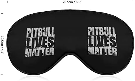 Pitbull Lives Matter Masca moale pentru ochi Acoperire umbrire eficientă Blindfold Confort Sleep Mask cu curea reglabilă elastică