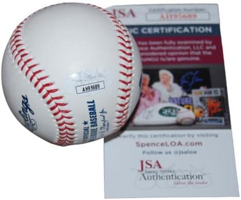 Parker Meadows a semnat Prospect OML Baseball JSA COA AH95689 - Baseballs autografate