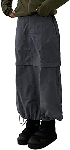 Pantaloni de marfă Keusn Baggy pentru femei Y2K Baggy Parachute Pantaloni pentru femei Pantaloni de lucru cu buzunare