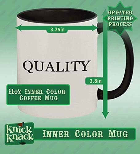 Cadouri Knick Knack Kaloyer - Hashtag Hashtag Mânerul colorat din ceramică și în interiorul cani de cafea, negru