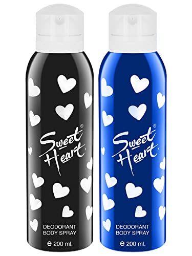 Inima dulce generică albastră și negru de lungă durată de deodorant importat de corpuri parfumate, 200 ml