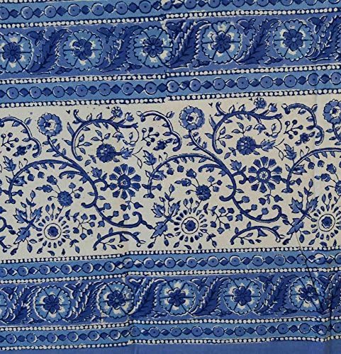 Homestead Rajasthan Block Print Tablecloth-60 x 90 dreptunghi