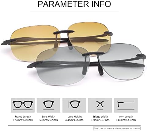 2 perechi ochelari de lectură bifocii fără margini Uv400 Protecția ochelari de soare Classic Sun Readers for Men Women Vintage