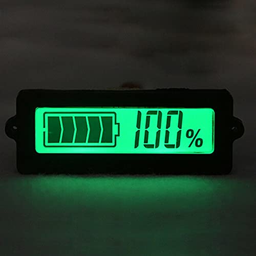 Tester digital de capacitate a bateriei digitale, indicator de baterie procent de contor, cu LCD afișaj de fundal verde, 25.6-29.6V