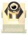 Cabluri uk 25mm x 50mm Gold RCA Keystone Jack White Modul