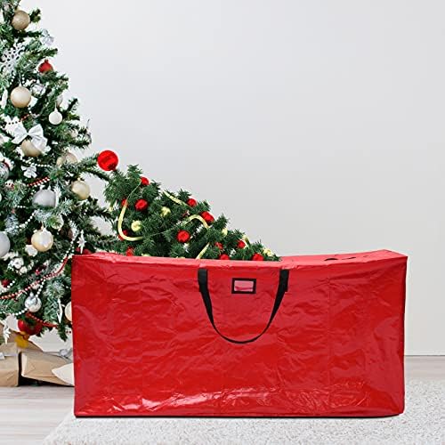 Cadouri decorative de Crăciun rafinate, geantă de depozitare a copacilor de Crăciun, se potrivește până la 4 picioare de vacanță