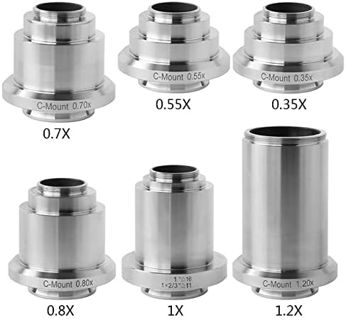 Accesorii microscop pentru adulți copii 0.35 x 0.55 x 0.7 X 0.8 X 1x 1.2 X 1.5 X 2.25 X Trinocular Microscop Camera c Mount