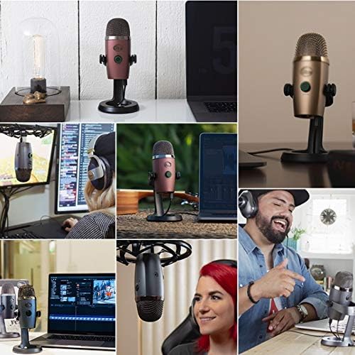 LMMDDP Condensator Microfon USB pentru podcastinguri în streaming de apeluri de apeluri de apeluri perfecte pentru podcasting