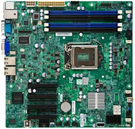 Supermicro X9SCM-F-B LGA1155/ Intel C204 PCH/ DDR3/ SATA3/ V & 2GBE/ MATX Server Placă de bază