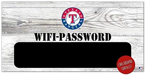Fan Creations MLB Texas Rangers Unisex Texas Rangers WiFi Password Password, Echipe Color, 6 x 12