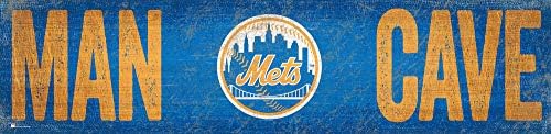 Fan Creations MLB New York Mets Unisex New York Mets Man Cave 6x24 Sign, echipă, 6 x 24