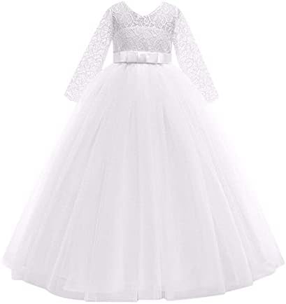 Performanță rochie tutu fete prințesa formală fetă floare din dantelă haine de nuntă mini rochie mini