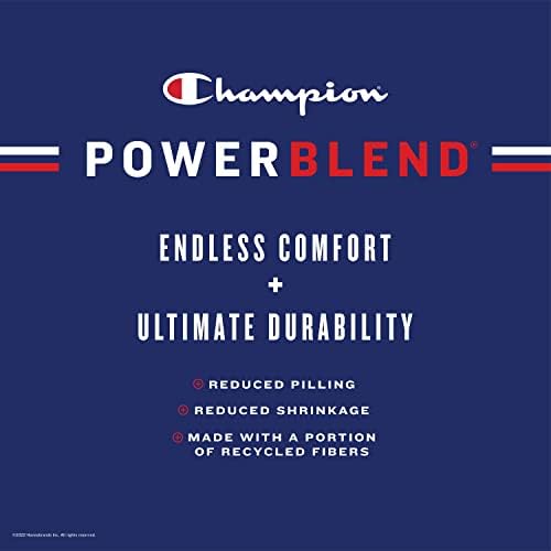 Campion PowerBlend Men’s Powerblend pentru bărbați, hanorac cu glugă, logo -ul iconic C