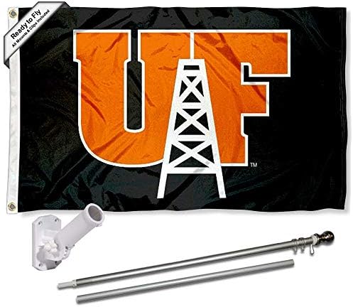 UF Oilers Logo Flag și Bracket Bracket Mount Bundle