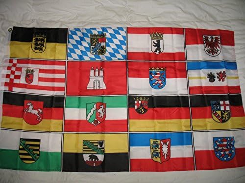 Germania germană 16 state Superpol Superpoly 3x5 Flag Banner