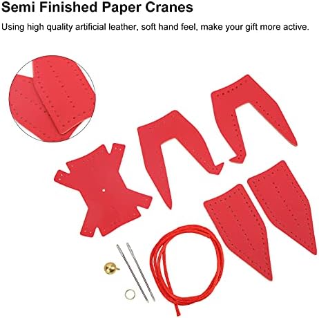 Tissting semi -finisate macarale de hârtie moale din piele artificială din piele de bricolaj Pandantiv roșu Pandantiv pentru