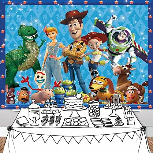 Missco Toy Story Story Fundal Suport pentru petreceri de naștere Decorațiuni banner