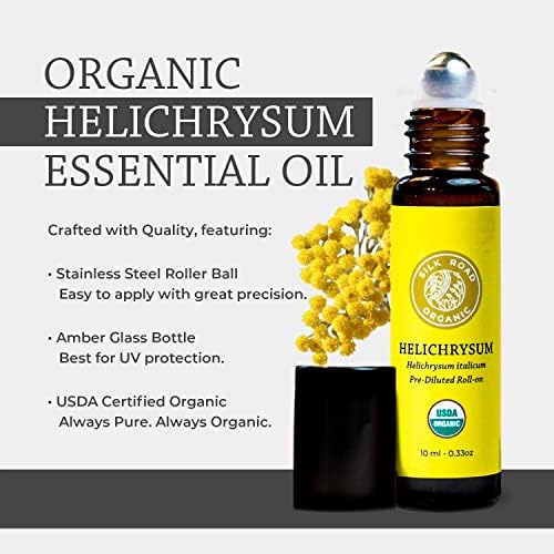 Uleiul esențial Helichrysum Italicum Ulei esențial și jojoba pe, Aromaterapie certificată Pură pentru vitalitate