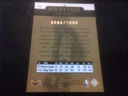 2 Count - 1998-1999 Punte Superioară Ovație Antawn Jamison Card 74 Gold Limited 0084/1000! & amp; 0169/1000 Los Angeles Lakers,